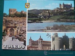 Postales: POSTAL DE TOLEDO, CASTILLA LA MANCHA. AÑO 1972. PUENTE ALCÁNTARA, TAJO, ALCÁZAR. 391.